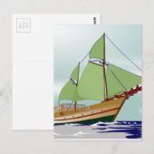 Wooden Vorsprung Postkarte (Vorne/Hinten)