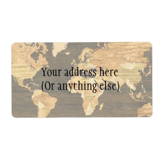 Wooden World Map (Vorne)