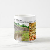 Woodford Schiefer XII - Zutageliegen-Kennzeichnung Kaffeetasse (Mittel)