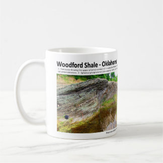 Woodford Schiefer XII - Zutageliegen-Kennzeichnung Kaffeetasse