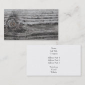 Woodgrain-Bild Visitenkarte (Vorne/Hinten)