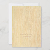 Woodgrain mit Fahnen-Einladung Einladung (Rückseite)