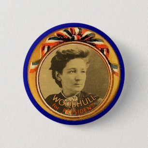 Woodhull für Präsidenten Button