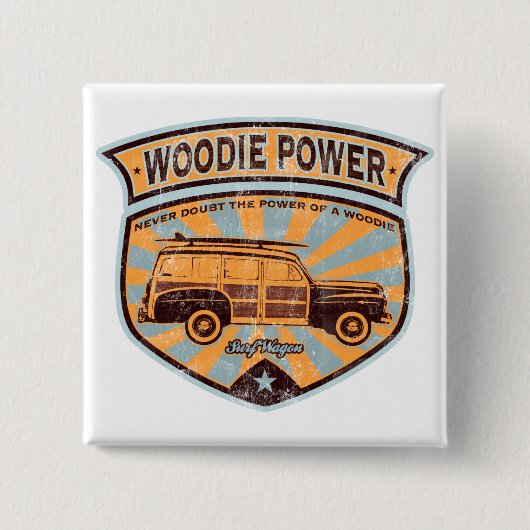 Woodie Wagon Button (Vorderseite)
