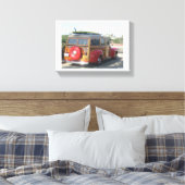 Woodie Wagon Leinwanddruck (Insitu (Schlafzimmer))