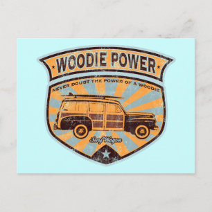 Woodie Wagon Postkarte