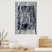Woodierte Fenster Poster (Küche)