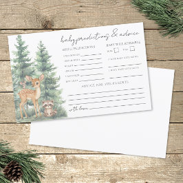 Woodland Adventure Baby Addictions Karte