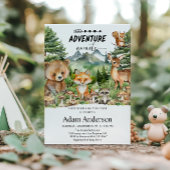 Woodland Adventure Baby Shower Invitation | Forest Einladung