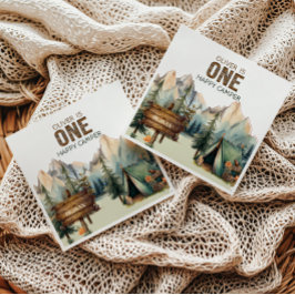 Woodland Adventure Camper Birthday Napkins Serviette