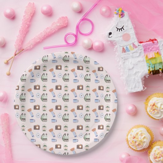 Woodland Adventure erwartet Camping Baby Shower Pappteller (Party)