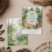 Woodland Adventure erwartet Forest Baby Shower Einladung