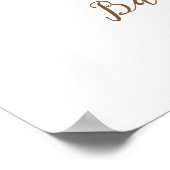 Woodland Adventure Oh Boy Baby Shower Poster (Ecke)