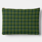 Woodland and Evergreen Plaid Dark Green Zubehörtasche (Vorderseite)