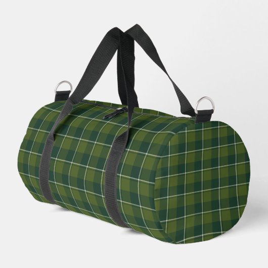 Woodland and Evergreen Plaid Duffle Bag (Linke Seite)