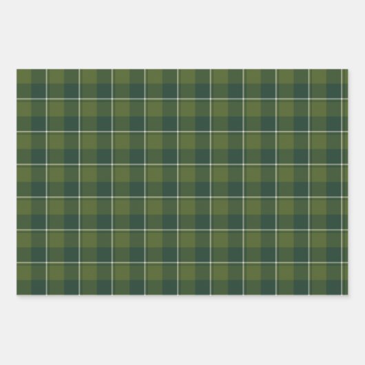 Woodland and Evergreen Plaid Geschenkpapier Set (Vorderseite 2)