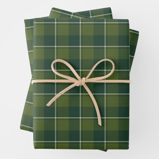 Woodland and Evergreen Plaid Geschenkpapier Set (Beispiel)