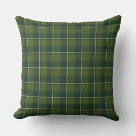 Woodland and Evergreen Plaid Kissen