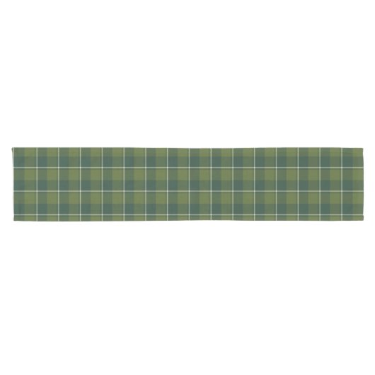 Woodland and Evergreen Plaid Kurzer Tischläufer (Horizontal)