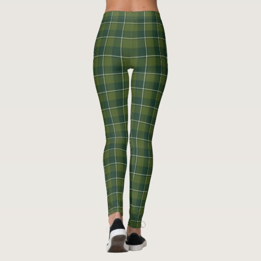 Woodland and Evergreen Plaid Leggings (Rückseite)