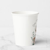 Woodland Animal Baby Deer Baby Dusche Pappbecher (Rechts)