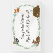 Woodland Animal Baby Dusche Banner (Vertikal)