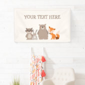 Woodland Animal Baby Dusche Banner Forest Niedlich (Insitu)