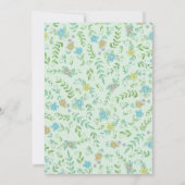 Woodland Animal Baby Dusche Einladung (Rückseite)