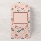 Woodland Animal baby Dusche Einladung, Boho All In One Einladung (Außenbereich)