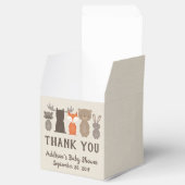 Woodland Animal Baby Dusche Fevor Boxen Geschenkschachtel (Geöffnet)