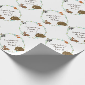 Woodland Animal Baby Dusche Geschenkpapier