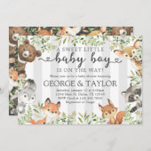 Woodland Animal Baby Shower Einladung (Vorne/Hinten)