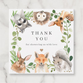 Woodland Animal Baby Shower Favor Tags | Gift Tags Geschenkanhänger