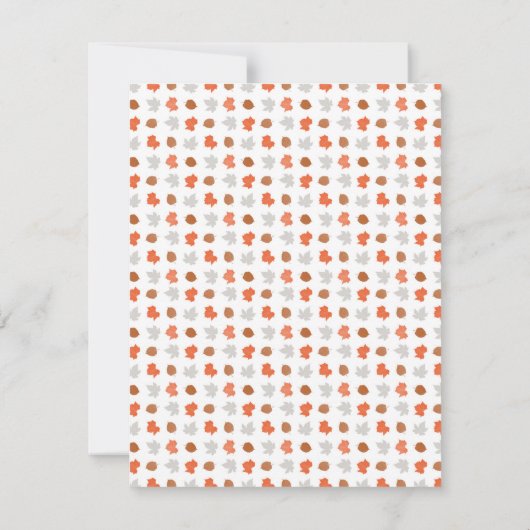 Woodland Animal Babydusche danke Notizen (Rückseite)