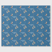  Woodland Animal Birthday Personalized  Geschenkpapier (Flach)