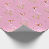 Woodland Animal Birthday Personalized Geschenkpapier (Ecke)