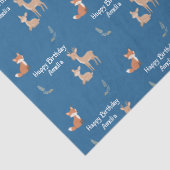  Woodland Animal Birthday Personalized  Seidenpapier (Detail)