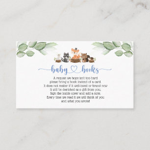 Woodland Animal Books for Baby Card Visitenkarte