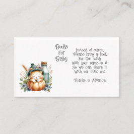 Woodland Animal Books for Baby Enclosure Card Begleitkarte