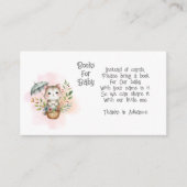 Woodland Animal Books for Baby Enclosure Card Begleitkarte (Vorderseite)