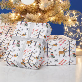 Woodland Animal Christmas Geschenkpapier