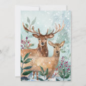 Woodland Animal Christmas Party Einladung (Rückseite)