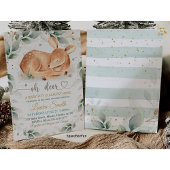 Woodland animal Deer Baby Shower Einladungs-Junge Einladung
