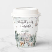 Woodland Animal Deh Winter Baby Duschpapier Tassen Pappbecher (Vorderseite)