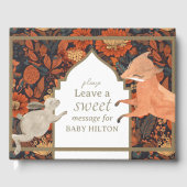 Woodland Animal Fall Baby Showbuch Gästebuch (Vorderseite)