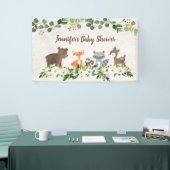 Woodland Animal Floral Baby Dusche Banner (Messeveranstaltung)