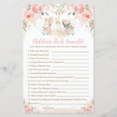 Woodland Animal Floral Children's Book Scramble (Vorderseite)