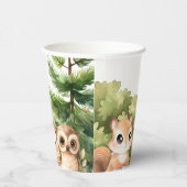 Woodland Animal Forest Baby Dusche Pappbecher (Rechts)