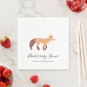 Woodland Animal Fox Babyduschpapier Serviette (Beispiel)