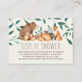 Woodland Animal Friends Geschenkdusche Enclos Begleitkarte (Vorderseite)